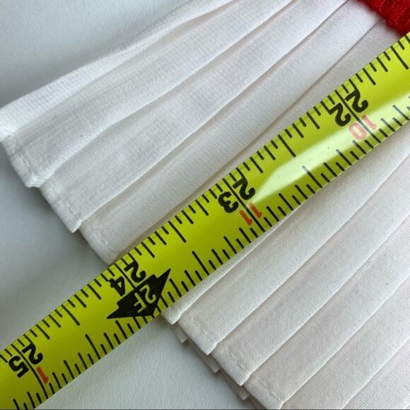 Red Sweater with Pleated Collar & Cuff - Picture 5 of 6